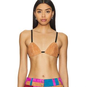 Understated Leather Bra